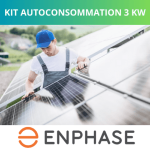 Kit Solaire Autoconsommation / Revente 3KWC avec onduleur ENPHASE IQ8